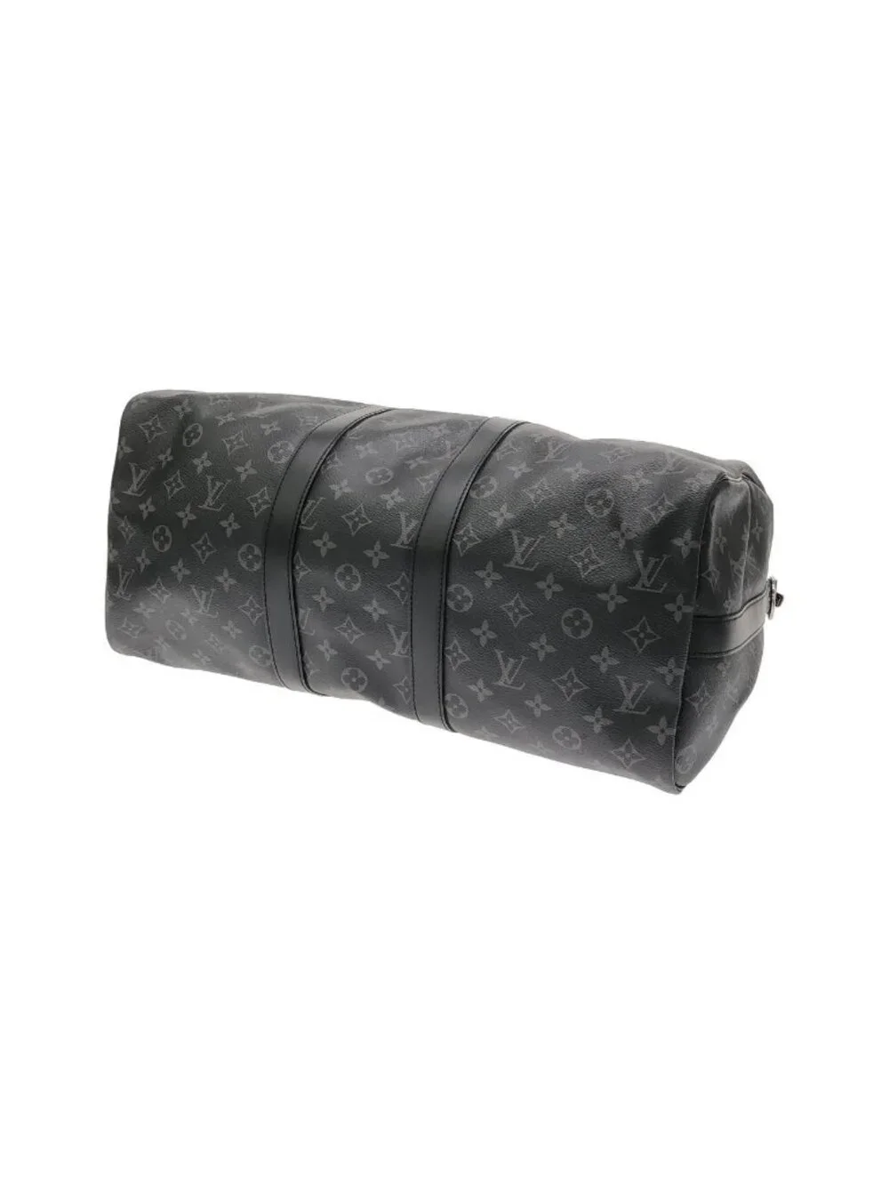 Louis Vuitton Monogram Eclipse Keepall Bandouliere 45 Boston Bag